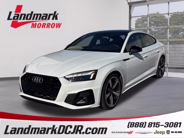2023 Glacier White Audi A5 Sportback S line Premium Plus AWD Hatchback