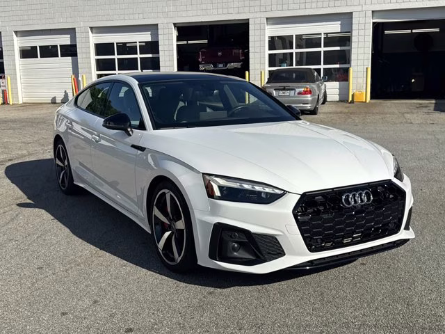 2023 Glacier White Audi A5 Sportback S line Premium Plus AWD Hatchback