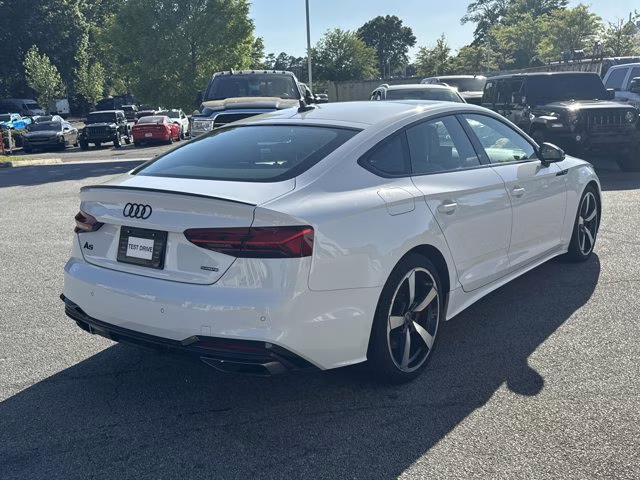 2023 Glacier White Audi A5 Sportback S line Premium Plus AWD Hatchback