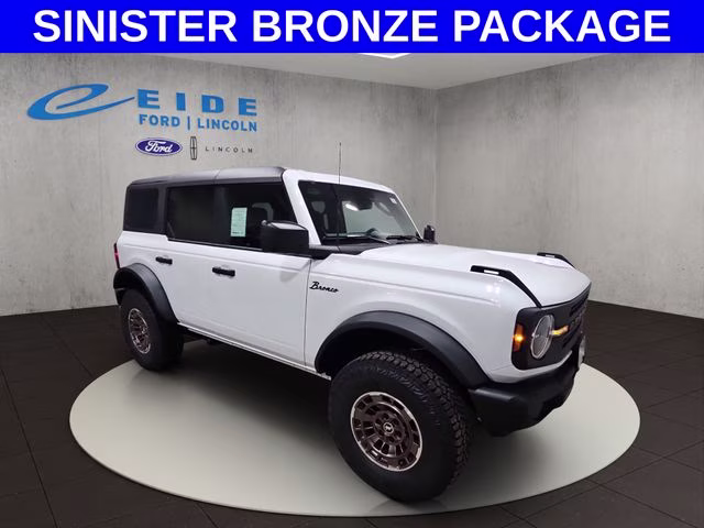 2026 Oxford White Ford Bronco Big Bend SINISTER BRONZE PACKAGE 4X4 SUV