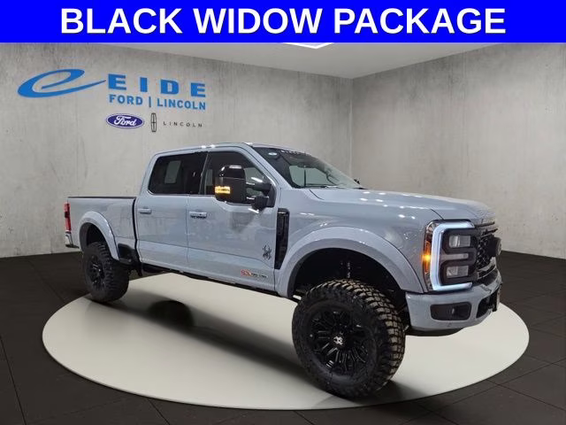 2026 Glacier Gray Metallic Tri-Coat Ford Super Duty F-250 SRW Lariat BLACK WIDOW 4X4 Truck