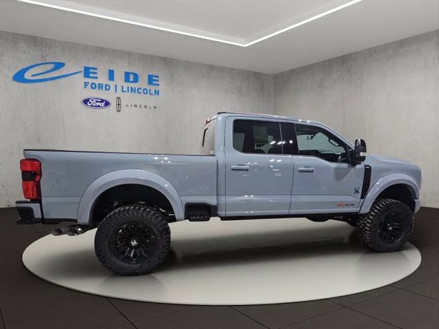 2026 Glacier Gray Metallic Tri-Coat Ford Super Duty F-250 SRW Lariat BLACK WIDOW 4X4 Truck