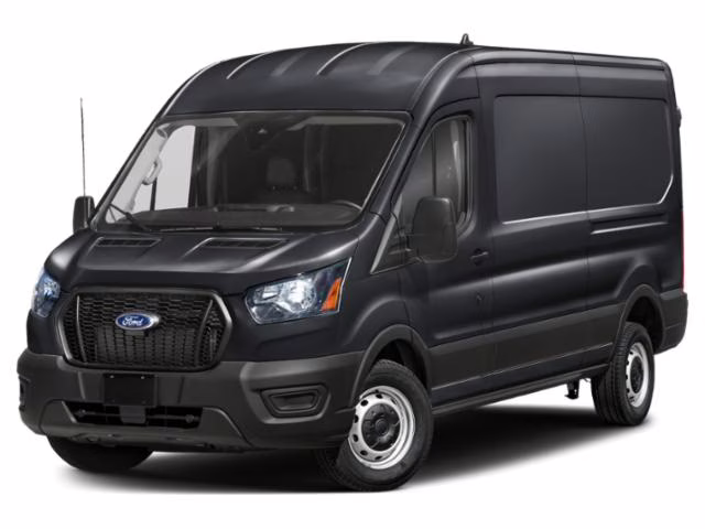 2026 Agate Black Metallic Ford Transit Cargo Van T-250 148 Med Rf 9150 GVWR AWD AWD Van