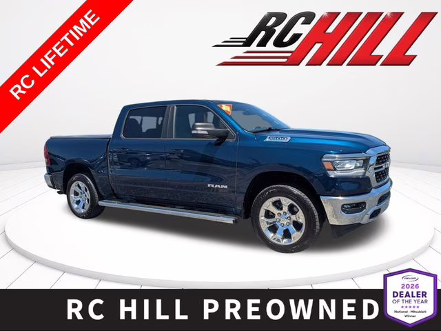 2022 Patriot Blue Pearlcoat Ram 1500 Big Horn/Lone Star 4X4 Truck