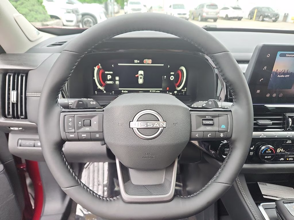 2026 Scarlet Ember/Super Black Nissan Pathfinder Platinum 4X4 SUV