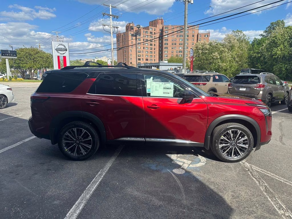 2026 Scarlet Ember/Super Black Nissan Pathfinder Platinum 4X4 SUV