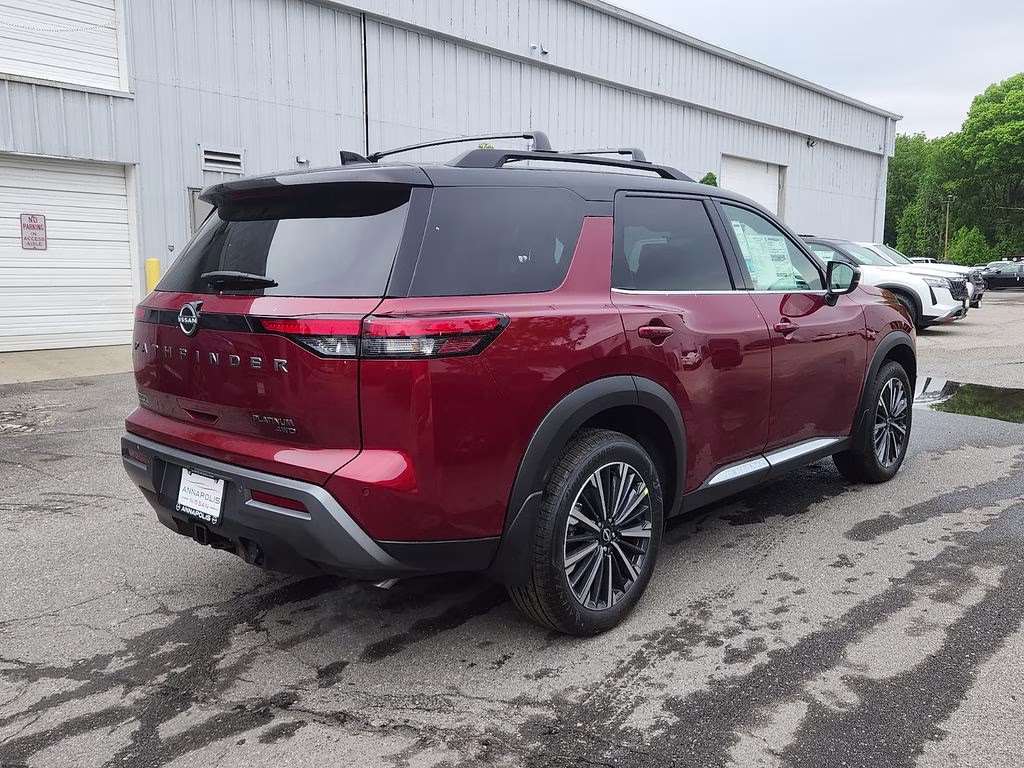 2026 Scarlet Ember/Super Black Nissan Pathfinder Platinum 4X4 SUV