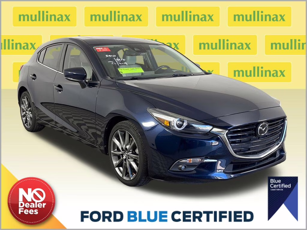 2018 Deep Crystal Blue Mica Mazda Mazda3 Grand Touring FWD Hatchback