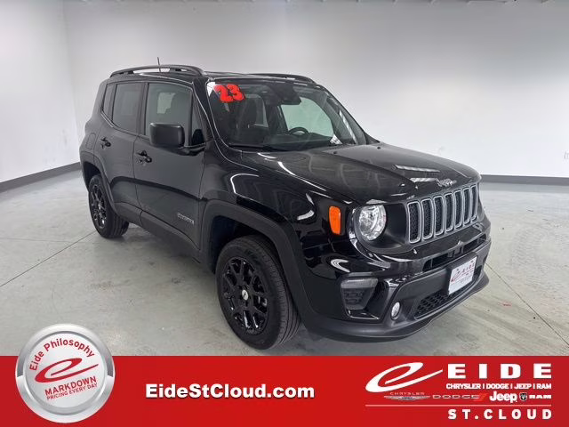 2023 Black Clearcoat Jeep Renegade Latitude 4X4 SUV