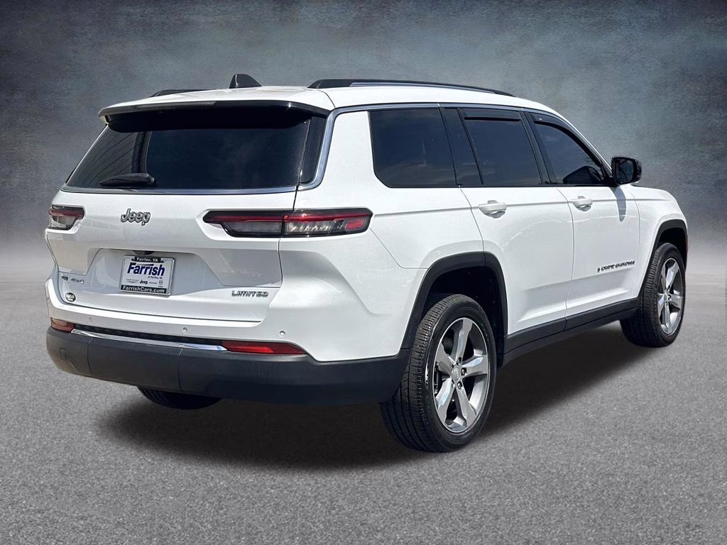 2022 Bright White Clearcoat Jeep Grand Cherokee L Limited 4X4 SUV