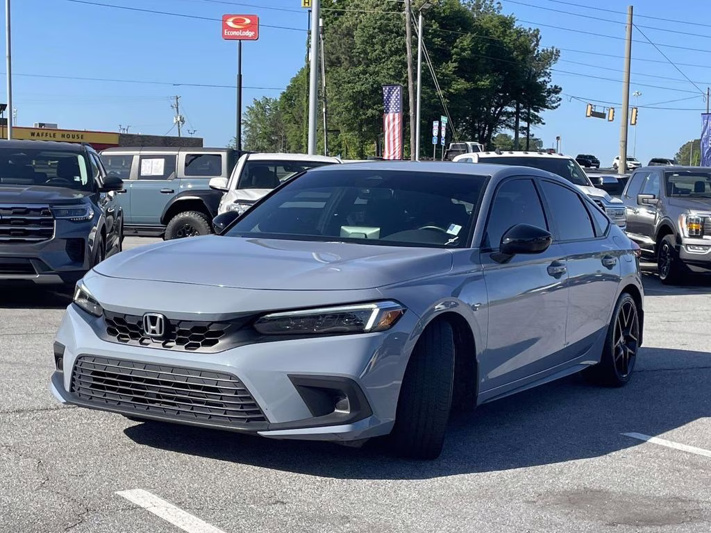 2024 Grey Honda Civic Sport FWD Hatchback