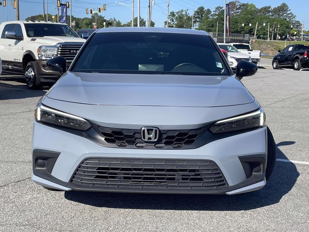 2024 Grey Honda Civic Sport FWD Hatchback