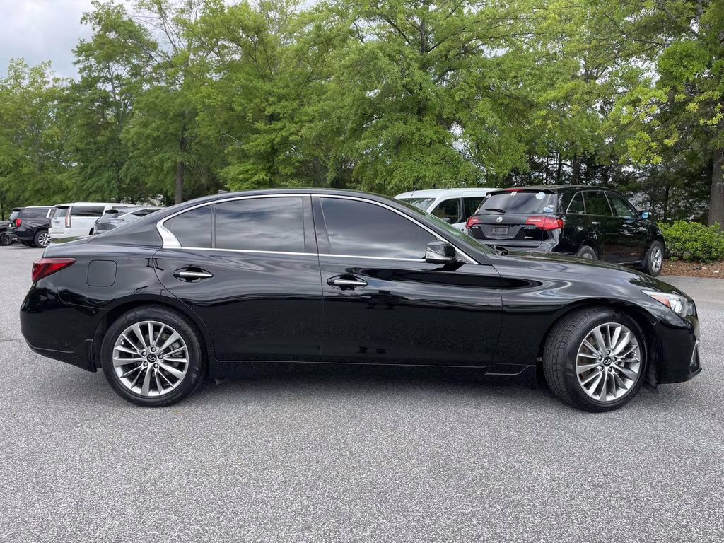 2023 Black Obsidian INFINITI Q50 LUXE AWD Sedan