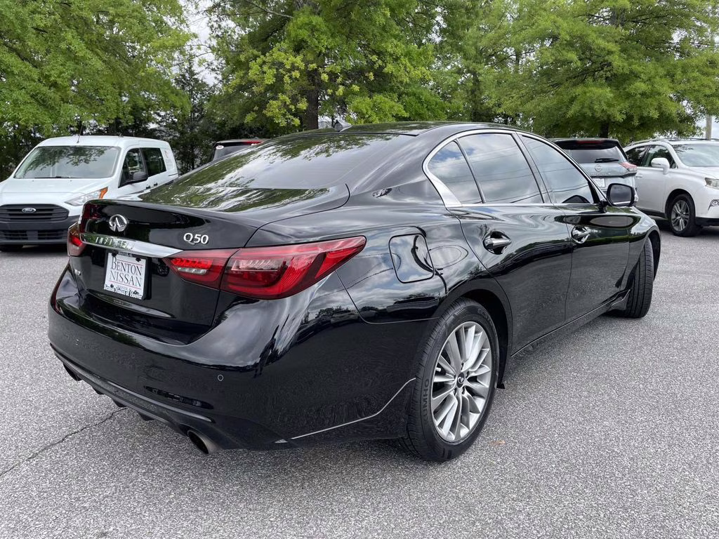2023 Black Obsidian INFINITI Q50 LUXE AWD Sedan