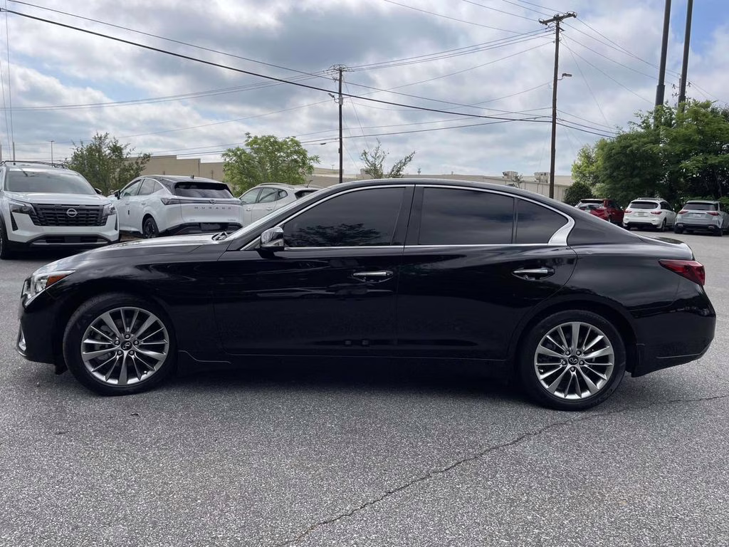 2023 Black Obsidian INFINITI Q50 LUXE AWD Sedan
