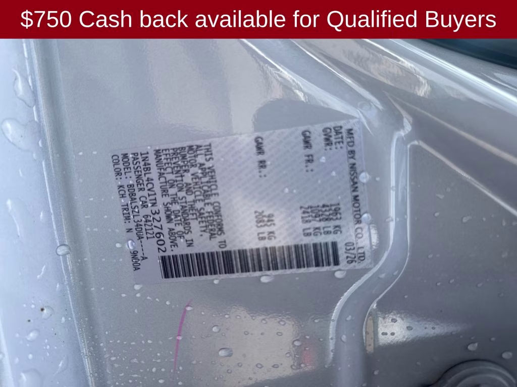 2026 Gray Sky/Super Black Nissan Altima 2.5 SR FWD Sedan