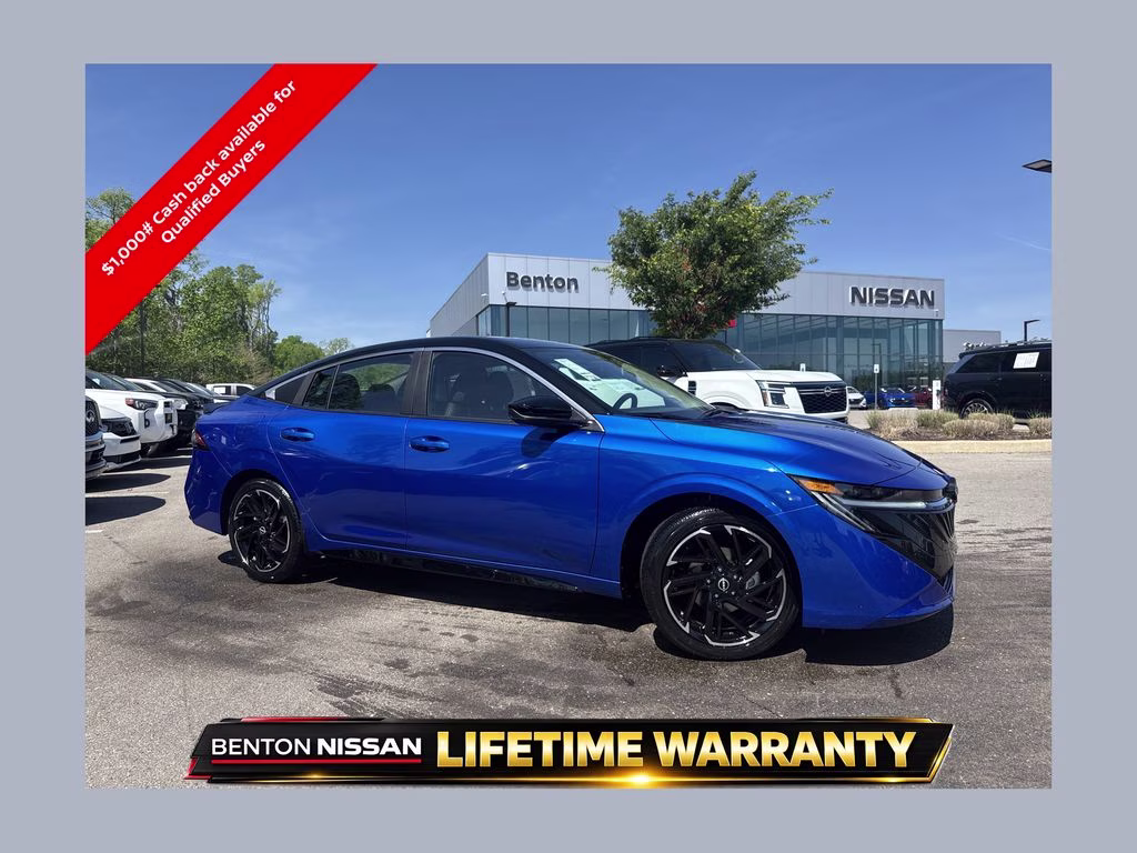 2026 Bluestone Pearl/Super Blk Nissan Sentra SR FWD Sedan