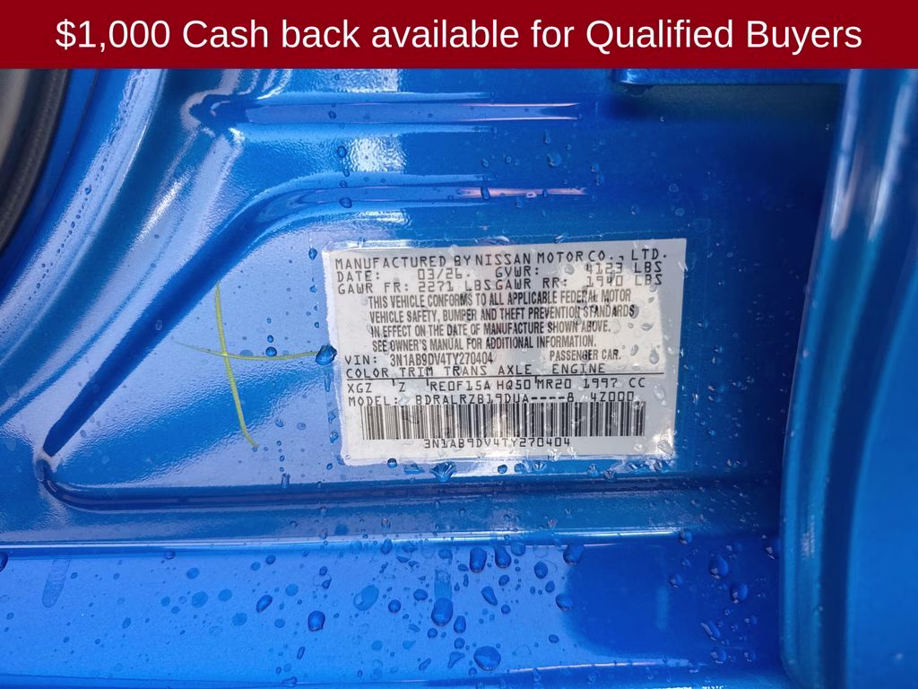 2026 Bluestone Pearl/Super Blk Nissan Sentra SR FWD Sedan