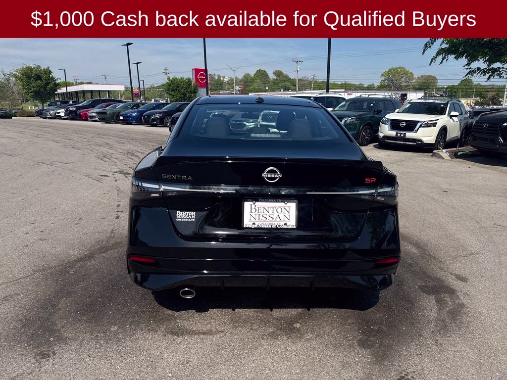 2026 Super Black Nissan Sentra SR FWD Sedan