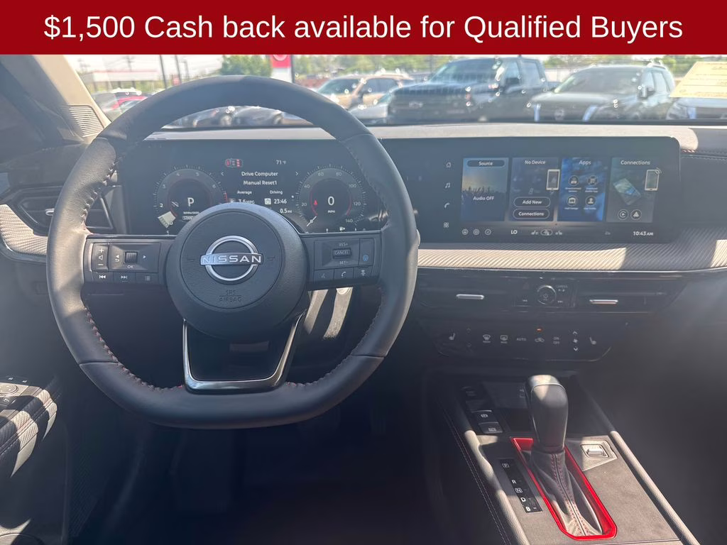 2026 Aspen White/Super Black Nissan Kicks SR FWD SUV