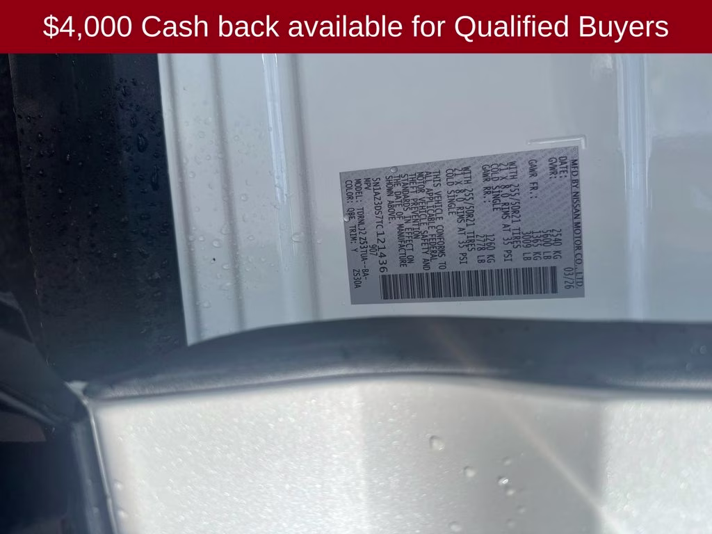 2026 Everest White Pearl Tricoat Nissan Murano Platinum AWD SUV