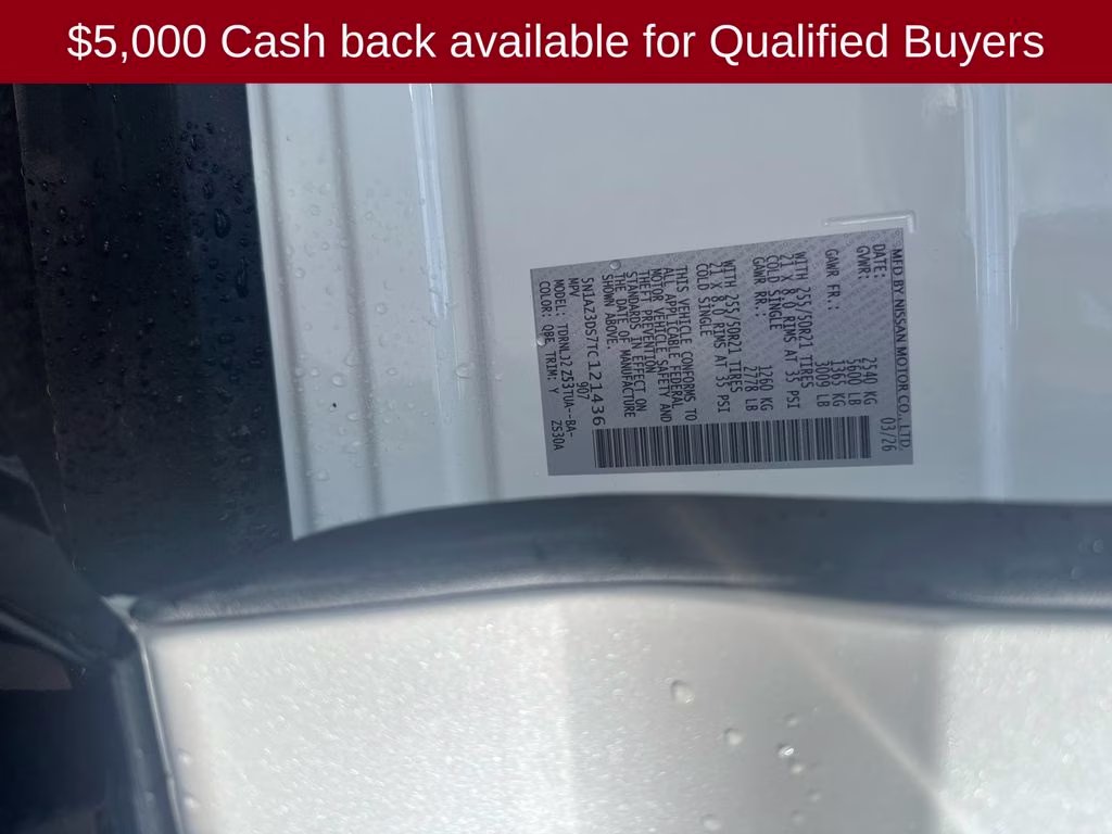 2026 Everest White Pearl Tricoat Nissan Murano Platinum AWD SUV