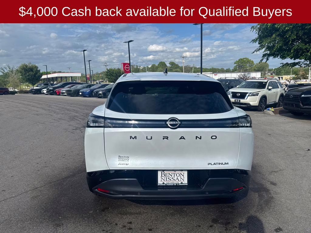 2026 Everest White Pearl Tricoat Nissan Murano Platinum AWD SUV