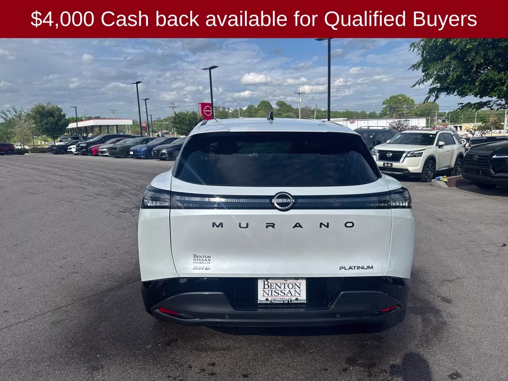 2026 Everest White Pearl Tricoat Nissan Murano Platinum AWD SUV