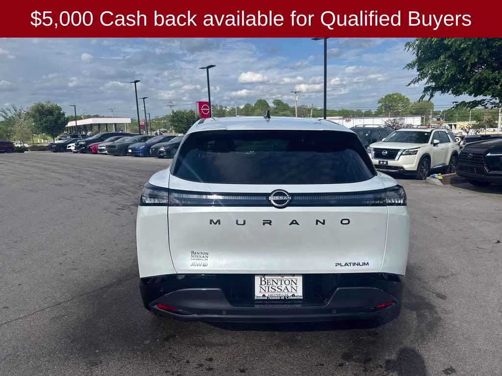 2026 Everest White Pearl Tricoat Nissan Murano Platinum AWD SUV