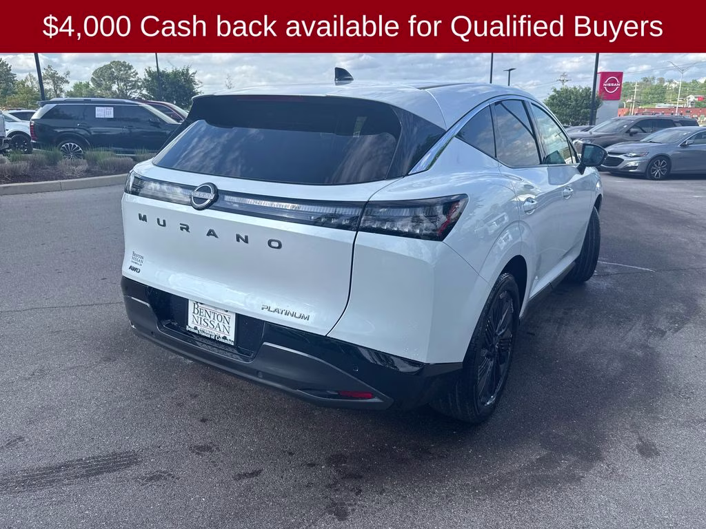 2026 Everest White Pearl Tricoat Nissan Murano Platinum AWD SUV