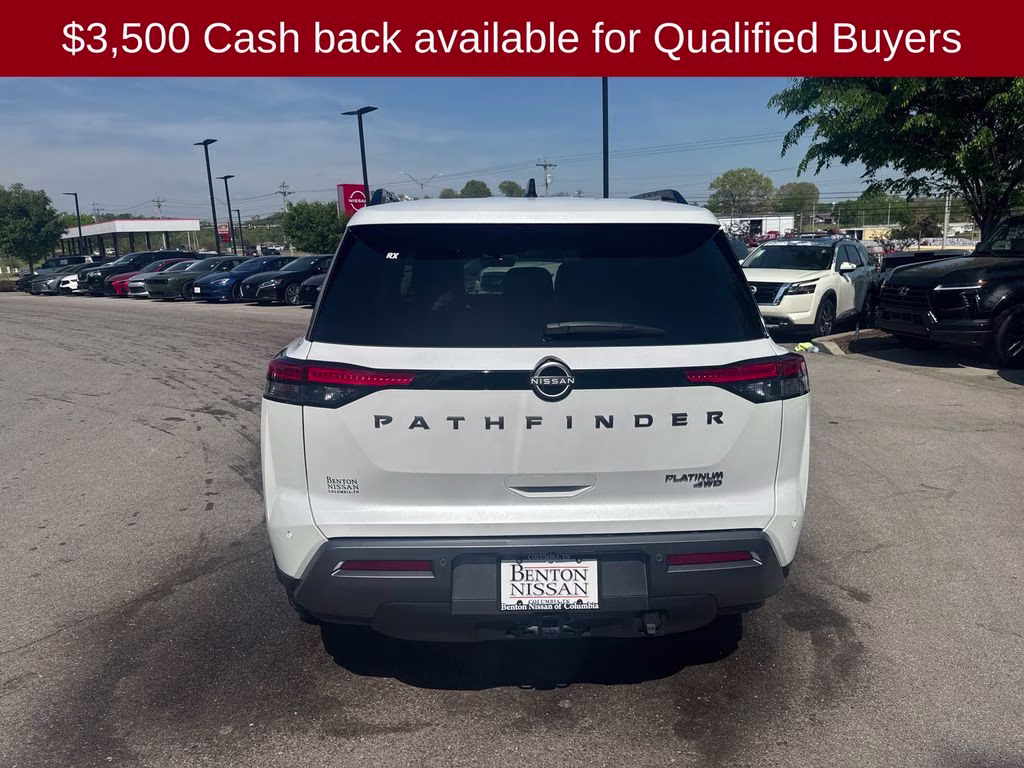 2026 Everest White Pearl Tricoat Nissan Pathfinder Platinum 4X4 SUV