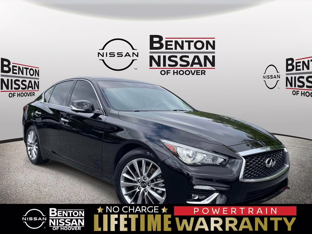 2023 Black Obsidian INFINITI Q50 LUXE AWD Sedan