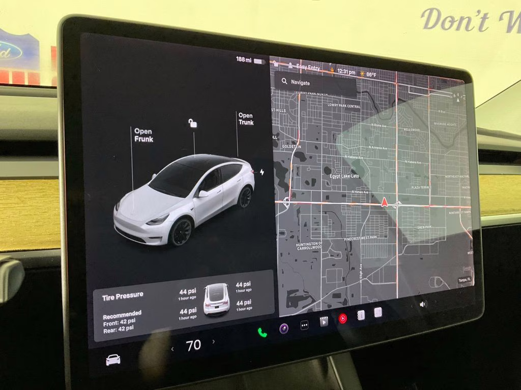 2021 Pearl White Multi-Coat Tesla Model Y Long Range AWD SUV