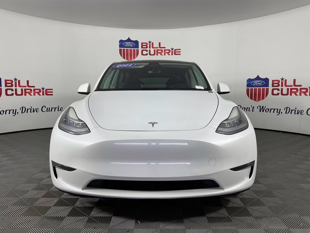 2021 Pearl White Multi-Coat Tesla Model Y Long Range AWD SUV