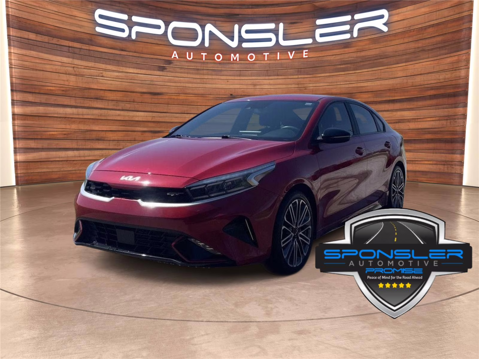 2023 Currant Red Kia Forte GT FWD Sedan