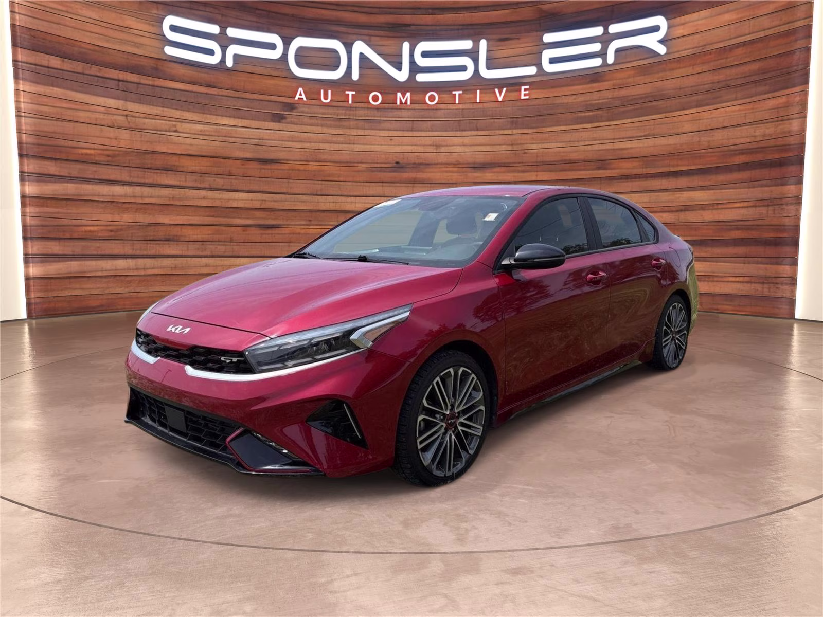 2023 Currant Red Kia Forte GT FWD Sedan