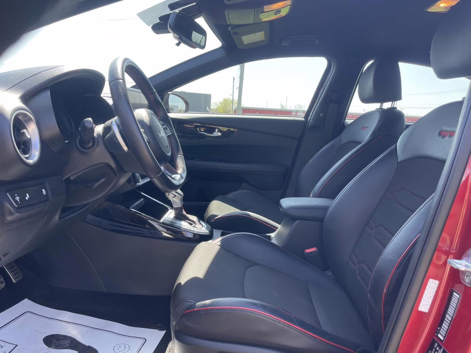 2023 Currant Red Kia Forte GT FWD Sedan