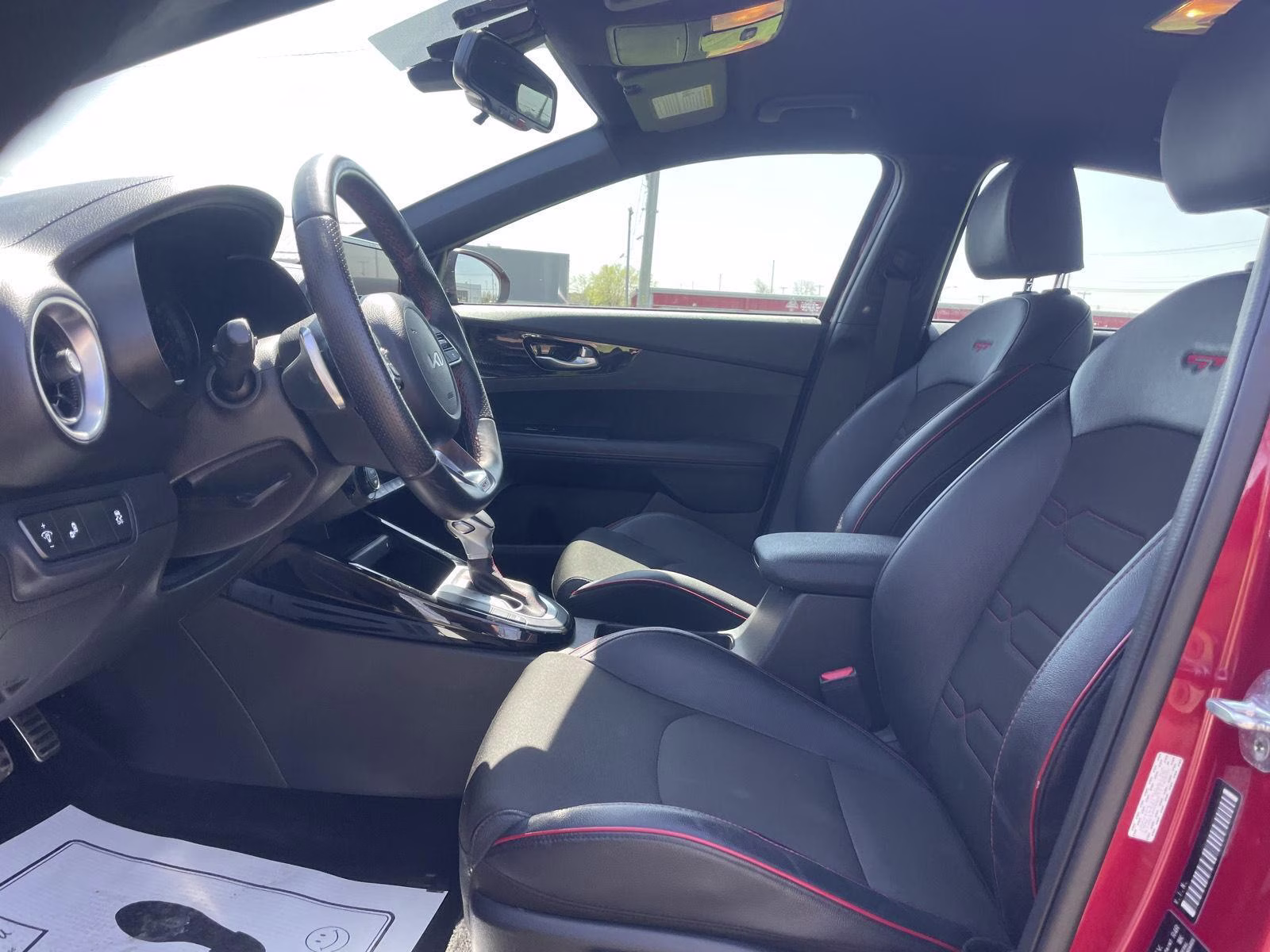 2023 Currant Red Kia Forte GT FWD Sedan