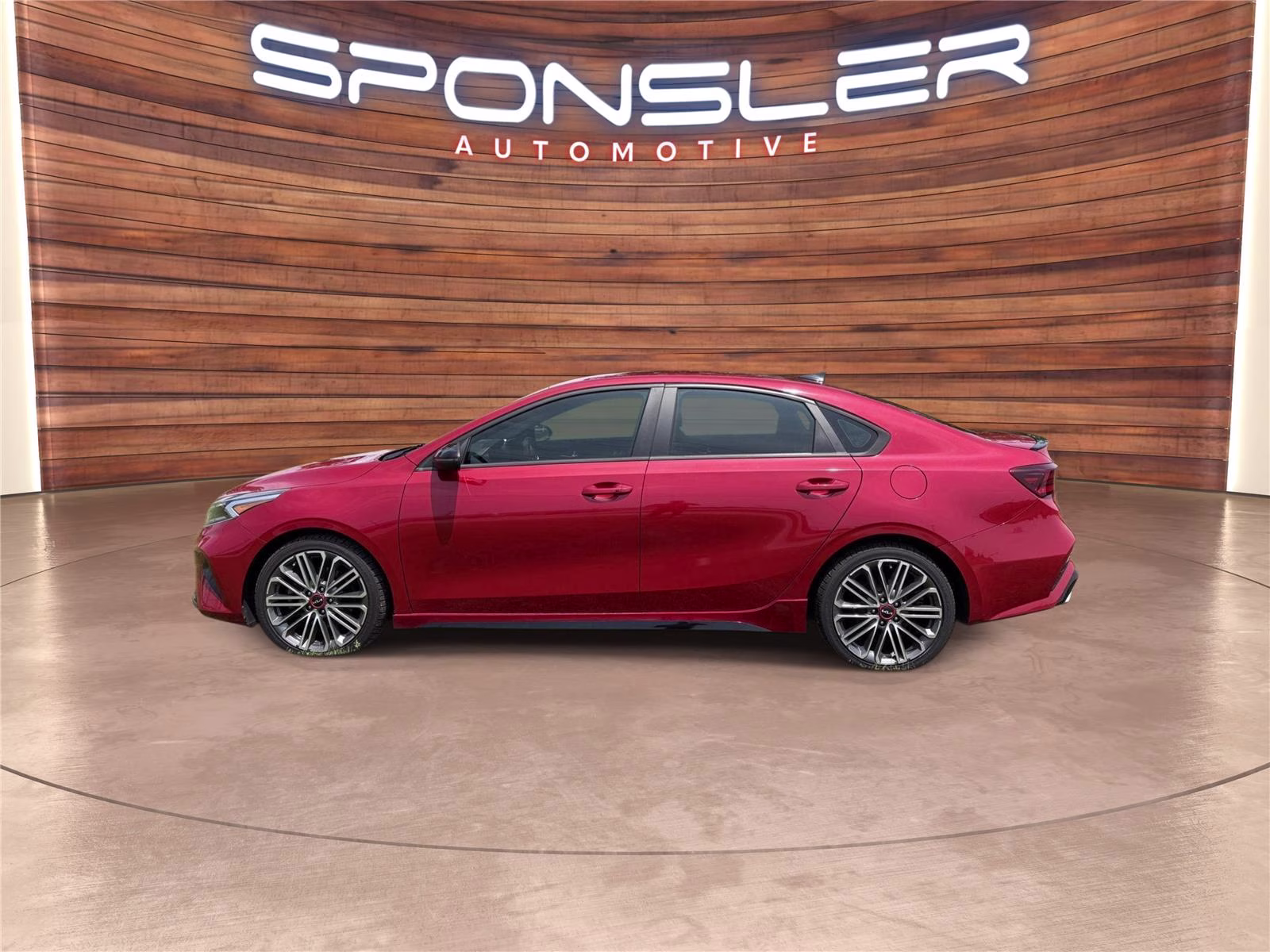 2023 Currant Red Kia Forte GT FWD Sedan