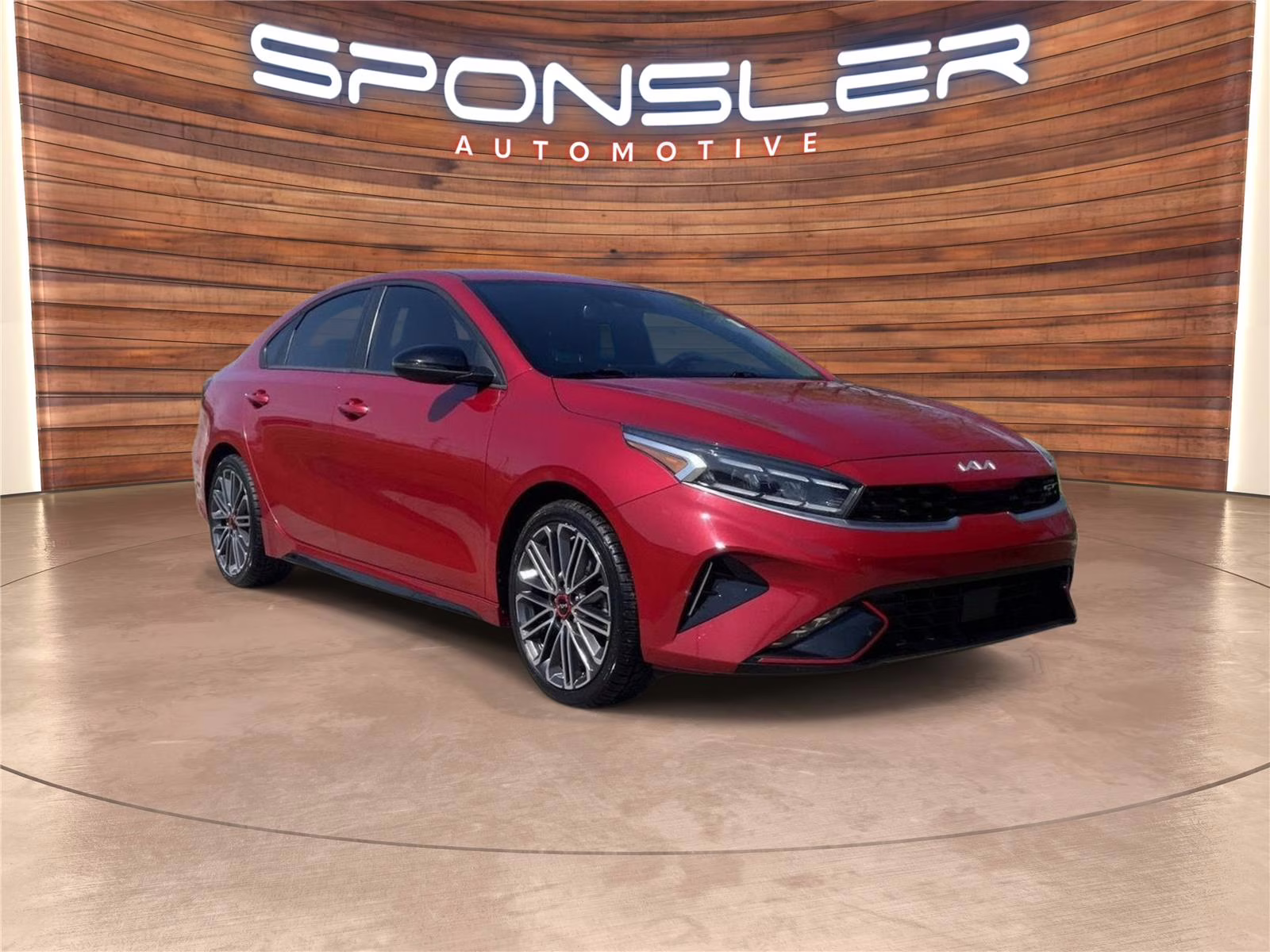 2023 Currant Red Kia Forte GT FWD Sedan