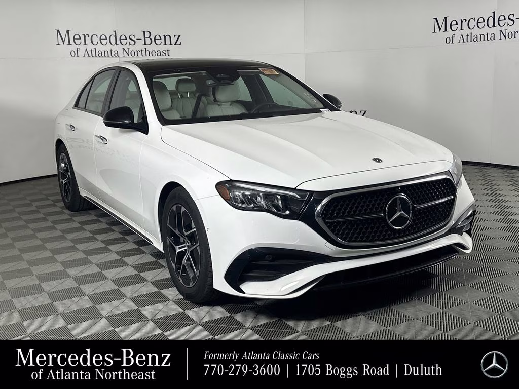 2025 Polar White Mercedes-Benz E-Class E 350 RWD Sedan