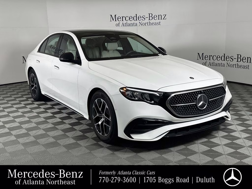 2025 Polar White Mercedes-Benz E-Class E 350 RWD Sedan