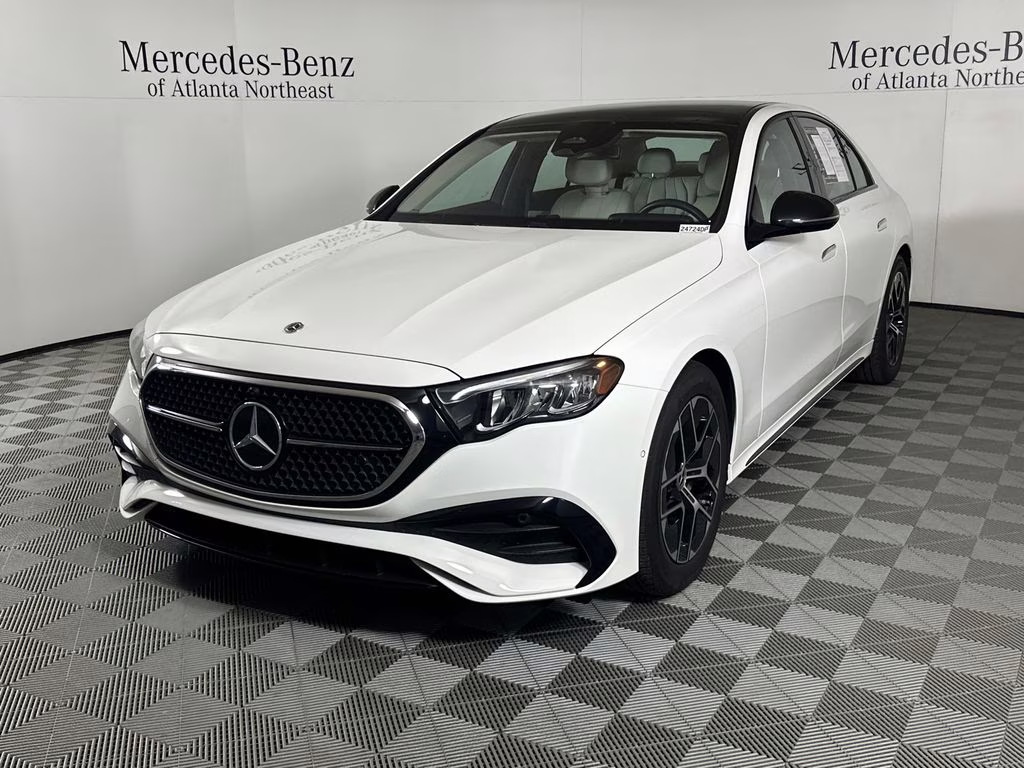 2025 Polar White Mercedes-Benz E-Class E 350 RWD Sedan