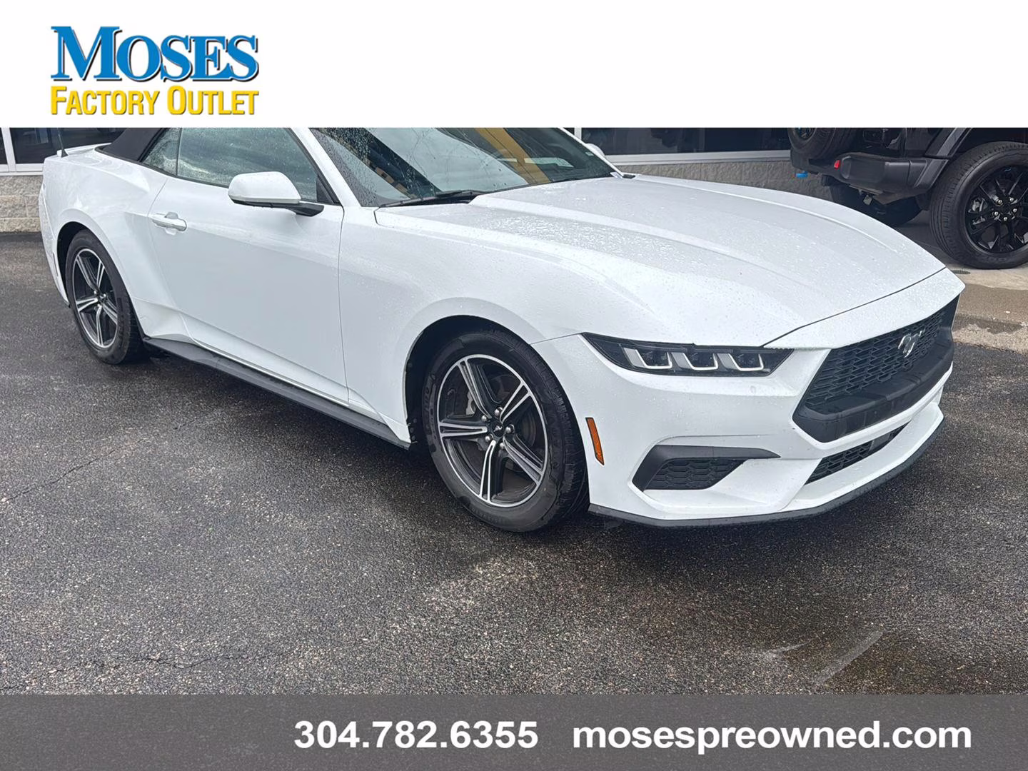 2024 Oxford White Ford Mustang EcoBoost Premium RWD Convertible