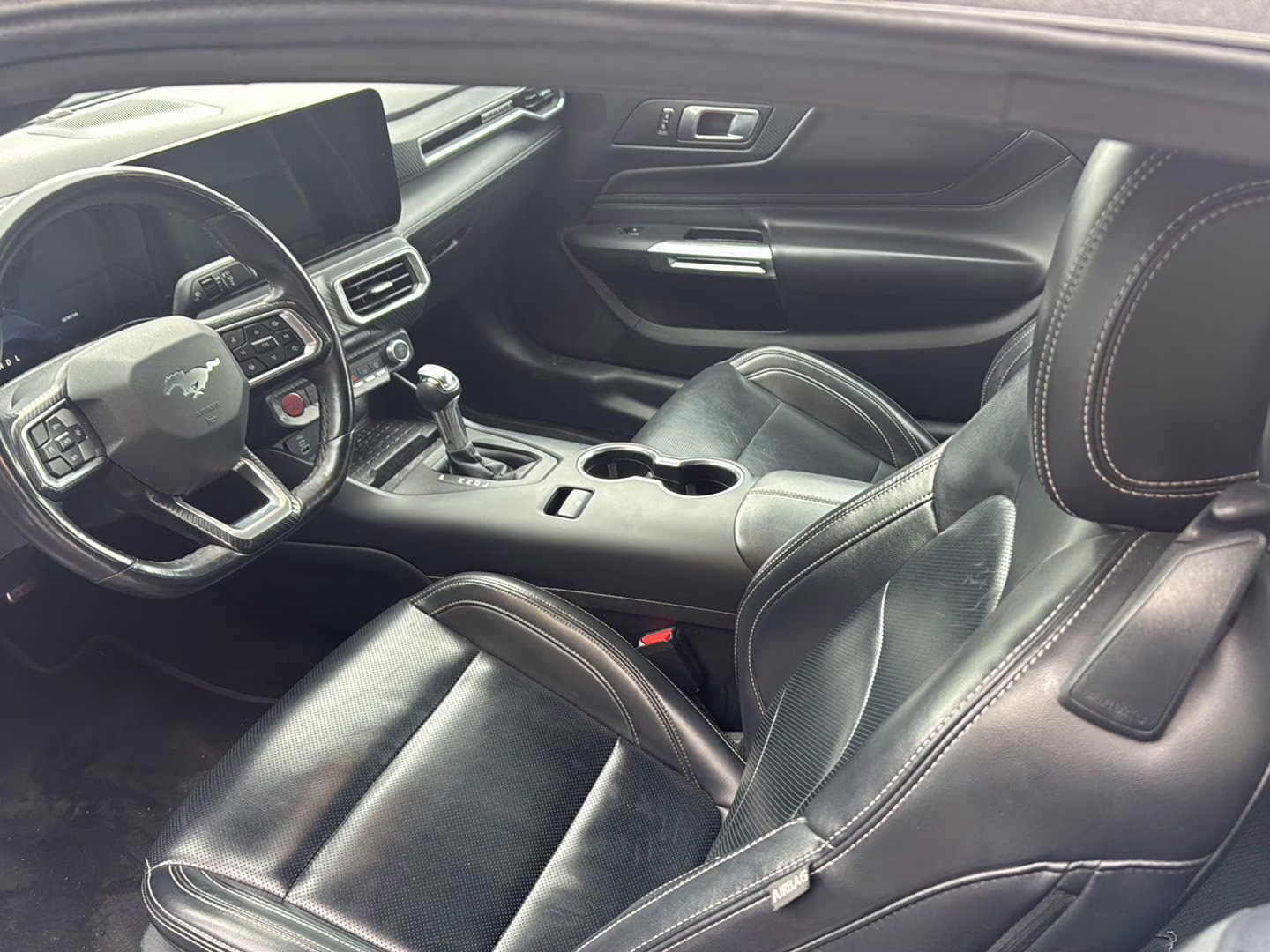 2024 Oxford White Ford Mustang EcoBoost Premium RWD Convertible