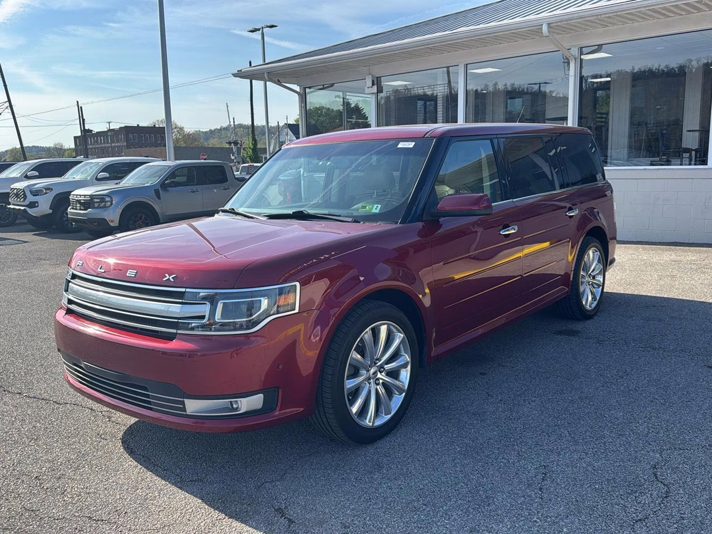 2019 Ruby Red Metallic Tinted Clearcoat Ford Flex Limited FWD SUV