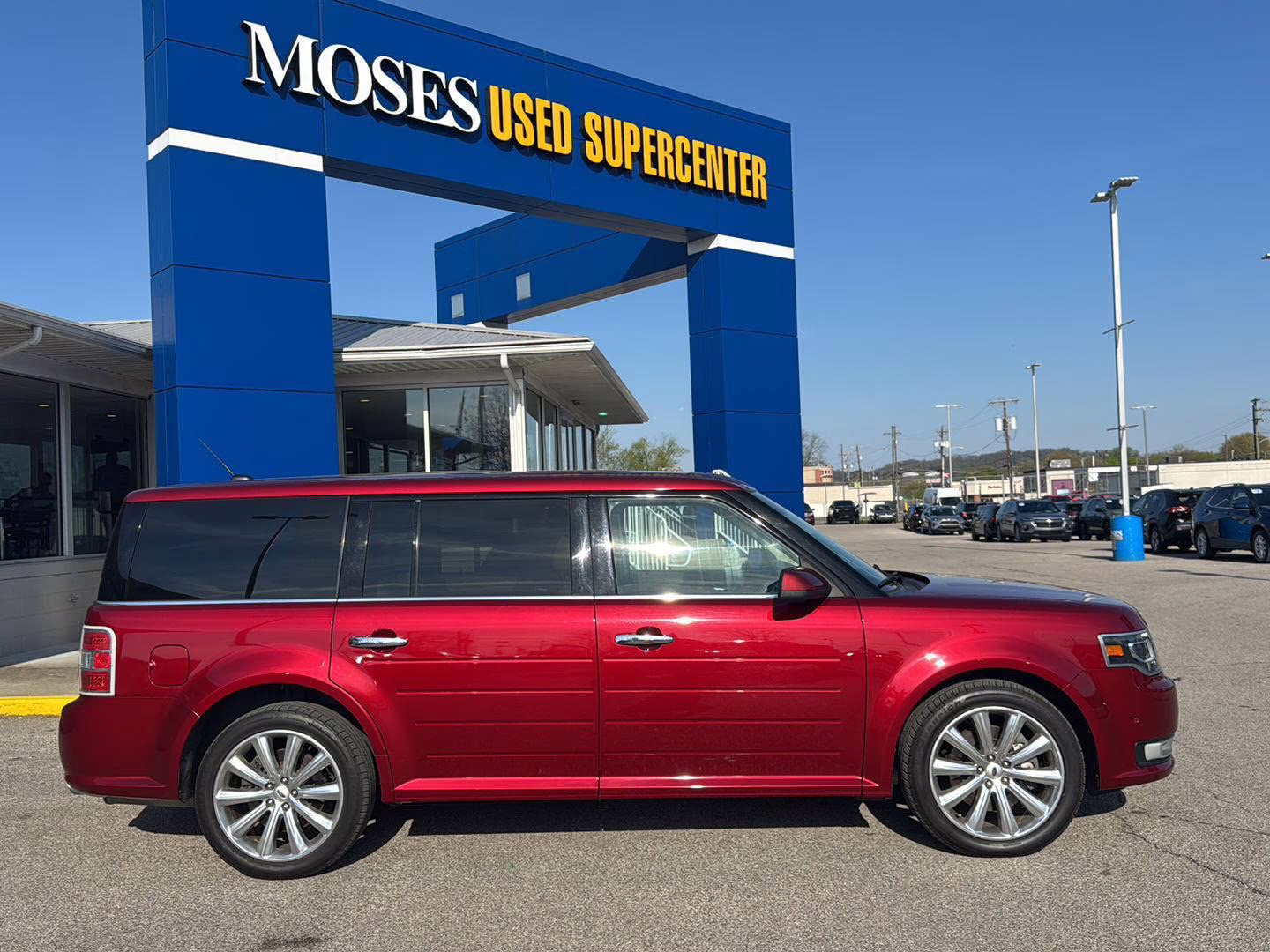 2019 Ruby Red Metallic Tinted Clearcoat Ford Flex Limited FWD SUV