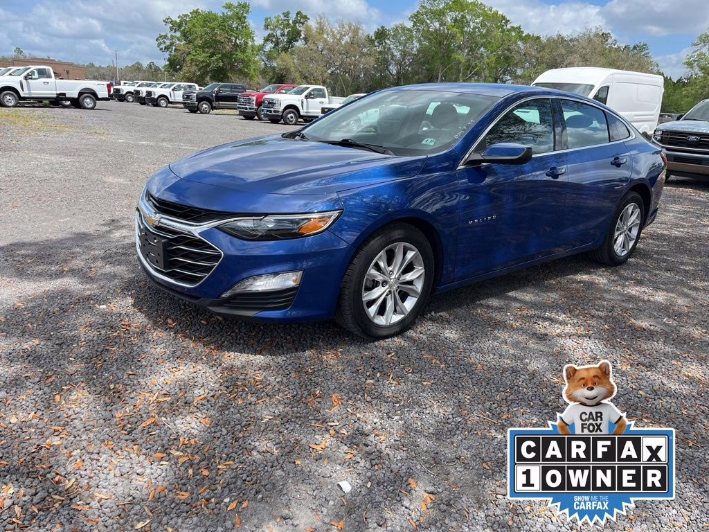 2023 Riverside Blue Metallic Chevrolet Malibu LT 1LT FWD Sedan