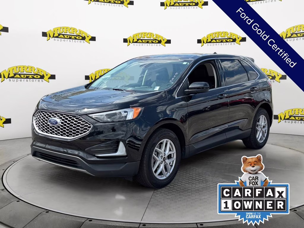 2024 Agate Black Metallic Ford Edge SEL AWD SUV