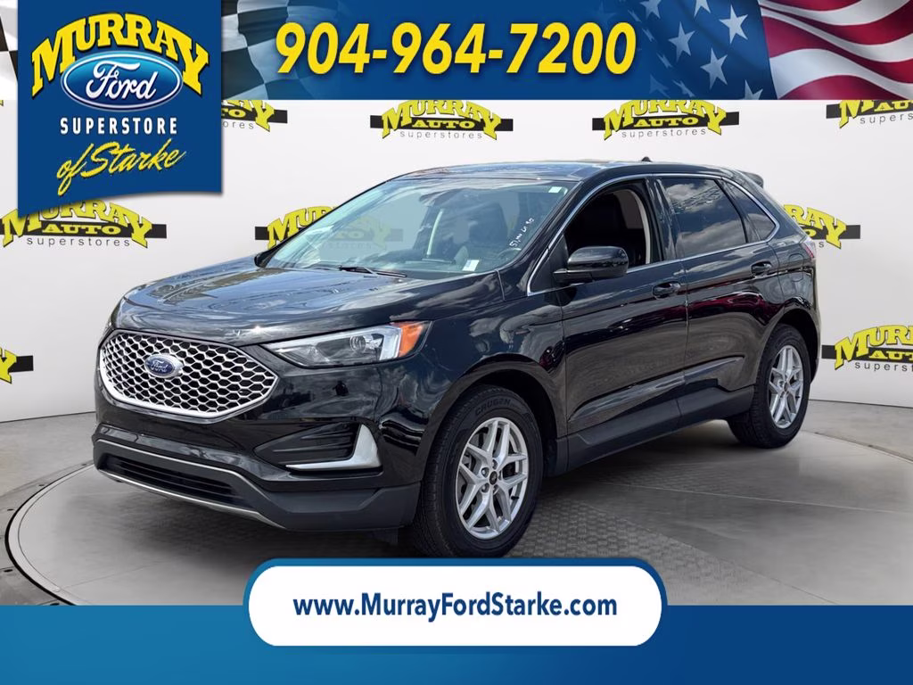 2024 Agate Black Metallic Ford Edge SEL AWD SUV